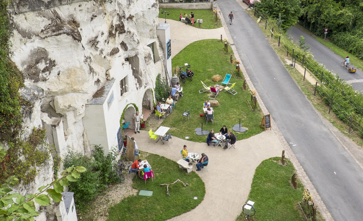 short break in Turquant - troglodyte houses