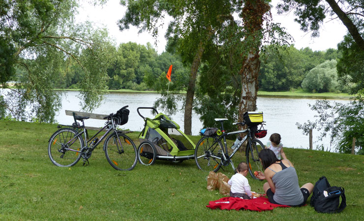 a break along the Loire river