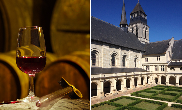 Chinon wine cellar & Fontevraud abbey