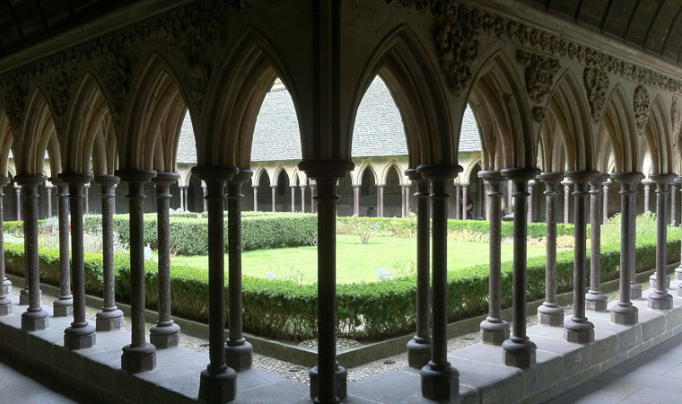 Mont-St-Michel - cloister