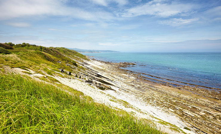 Urrugne sea coast