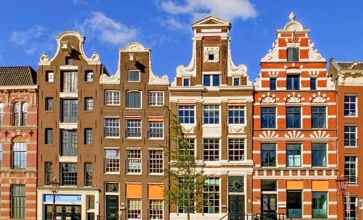 Traditional buildings in Amsterdam