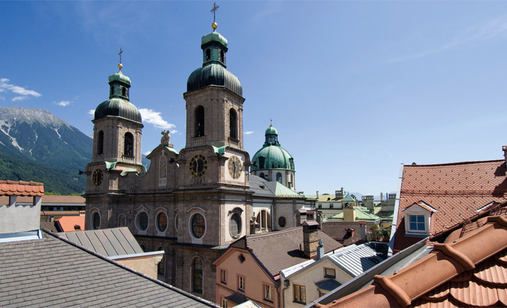 View over the dome of Innsbruck