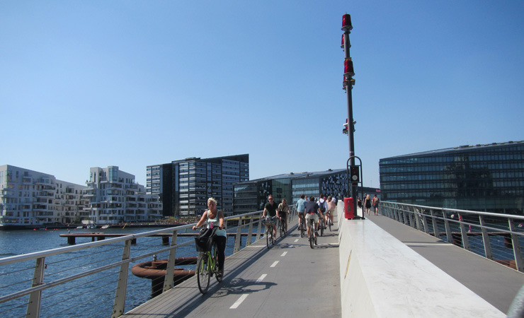 Cycle path in Copenhagen