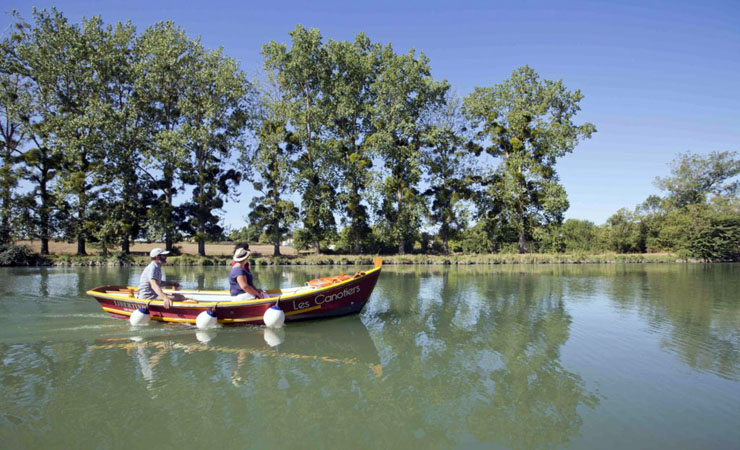 La Charente river in Port-d'Envaux